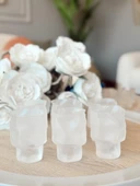 Linanware 6'lı Viski/kokteyl Tasarım Cam/dışı Silikon Kaplı Bardak 200 ml DSG-14 thumbnail 4