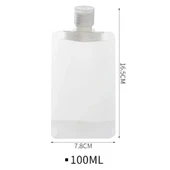 3 Adet 100ml Krem Şampuan Kabı Tekrar Kullanılabilir Set - 4