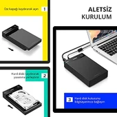 Ugreen 3.5 2.5 SATA USB 3.0 Hard Disk Kutusu, Siyah - 8