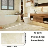 Sarı Mermer Desenli Alüminyum Plastik Duvar Stickerı - 3