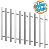İnox Metal Mobilya Mutfak Çekmece Dolap Dolabı Kapak Kulbu Kulpu Kulpları (192 mm - 19.2 cm) 10 Adet thumbnail 1