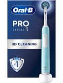 Oral-B Pro Series 1 Mavi Elektrikli Diş Fırçası, 1 Diş Fırçası Başlığı, Braun Tasarımı - 1