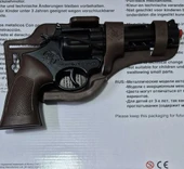 Metal Oyuncak Kovboy Tabanca 90 Mantar Kapsül Hediye Kapsül Patlatan Revolver Demir Silah Ağır Ürün - 5
