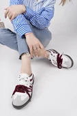 Muggo RETRO Çift Bağcıklı Günlük Kadın Sneaker Spor Ayakkabı - 12