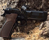 Oyuncak Baretta Silah Kapsül Patlatan Polis Tabanca Ful Demir Ağır Metal 22 cm - 2
