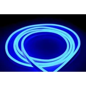 Neon LED şerit 5metre (Mavi) LED zincir bandı hortum esnek dekoratif aydınlatma ışık 12V 10W - 3