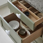 Mobilya Mutfak Dolap Dolabı Çekmece Kulpu Kulbu Plastik Dış Bükey Kulp BEYAZ Renk 10 Adet thumbnail 3