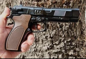 Oyuncak Baretta Silah Kapsül Patlatan Polis Tabanca Ful Demir Ağır Metal 22 cm - 1