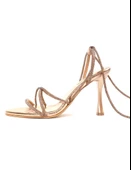 Kadın Abiye Ayakkabı İnce Topuklu Bağlamalı Abiye Ayakkabı - 4