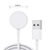 Watch Serisi Uyumlu Akıllı Saat Kablosuz Şarj 1 Metre Apple 1 2 3 4 5 6 7 8 9 10 Se Ultra Mıknatıslı Usb Kablosu Manyetik Pil Şarj - 8