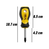 Mıknatıslı Yıldız Uçlu Topaç Tornavida 6x38 mm Vida Sıkma Sökme Vidalama El Tornavidası 10 cm 1 Adet - 3