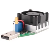 Usb 15W 3.7V 13V 0.15A/3.0A Elektronik Yük / Deşarj Kartı Fan Soğutuculu  Pil Akü Powerbank Kapasite Deşarj Test Cihazı Ayarlanabilir Kör Yük Direnç thumbnail 4