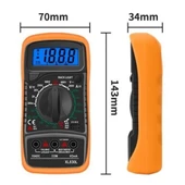 XL830L Dijital Multimetre  Ölçü Aleti Avometre Voltmetre Ampermetre Voltaj Akım Direnç Transistör Diyot Test Cep Tipi Mini - 8