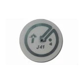 Uhf J41 Etiket Kart 860-960Mhz 12mm Yuvarlak Yapışkanlı Pasif Rfid Film Tag Ürün Araba Kitap Kıyafet Depo Kimlik Epc Gen2 ISO18000-6C - 6