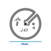Uhf J41 Etiket Kart 860-960Mhz 12mm Yuvarlak Yapışkanlı Pasif Rfid Film Tag Ürün Araba Kitap Kıyafet Depo Kimlik Epc Gen2 ISO18000-6C - 3