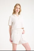 Yaka Detaylı Şortlu İkili Takım thumbnail 8