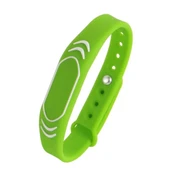 125Khz Rfid Manyetik Bileklik Yeşil  Su Geçirmez Silikon Proximity Göstergeç 125 Khz Kapı Geçiş Personel Takip Depo Havuz EM4100 thumbnail 1