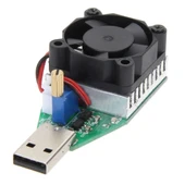 Usb 15W 3.7V 13V 0.15A/3.0A Elektronik Yük / Deşarj Kartı Fan Soğutuculu  Pil Akü Powerbank Kapasite Deşarj Test Cihazı Ayarlanabilir Kör Yük Direnç thumbnail 1