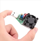 Usb 15W 3.7V 13V 0.15A/3.0A Elektronik Yük / Deşarj Kartı Fan Soğutuculu  Pil Akü Powerbank Kapasite Deşarj Test Cihazı Ayarlanabilir Kör Yük Direnç thumbnail 2