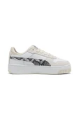 Puma Carina Street Snake Chic 401611 01 Kadın Sneaker Ayakkabı Beyaz Siyah 36-40 thumbnail 4