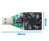 Usb 15W 3.7V 13V 0.15A/3.0A Elektronik Yük / Deşarj Kartı Fan Soğutuculu  Pil Akü Powerbank Kapasite Deşarj Test Cihazı Ayarlanabilir Kör Yük Direnç thumbnail 8