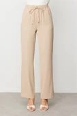 Ekol Minimalist Oversize Kadın Pantolon - Yüksek Bel - Rahat thumbnail 3