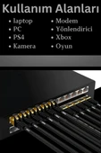 MN6 M109f Cat7 Kablo 5 Metre/10gbps-50 Mikron Altın Kaplama/STP/Cat7 Ethernet Kablosu - 3