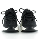 Erkan Saçmacı Siyah Örgü Dokuma Taş Detaylı Bağcıklı Slip-on Sneaker - 3