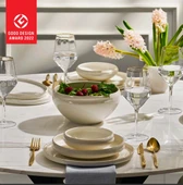 Karaca Red Carpet Collection Streamline Sunset Porselen 59 Parça 12 Kişilik Yemek Takımı Gold - 3