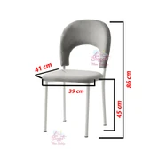 Yanlardan Açılır Yakamoz 90x60 cm Sidon Masa 4 Adet Ay Sandalye - 9