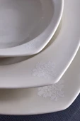 Square Bone Deren 60 Parça 12 Kişilik Yemek Takımı - 6