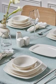 Square Bone Salus 53 Parça 12 Kişilik Yemek Takımı - 10