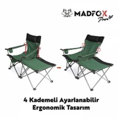 Madfox Prowler 3 Kademeli Yatabilen Kamp Sandalyesi - 12