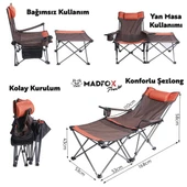 Madfox Prowler 3 Kademeli Yatabilen Kamp Sandalyesi - 11