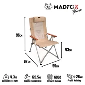 Madfox Haven 6 Kademeli Katlanır Kamp Sandalyesi - 10