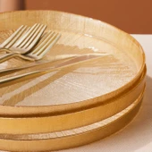 Karaca Mihver 7 Parça Pasta Tatlı Seti Gold - 1