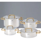 Metalix Titanyum Gold 8 Parça Tencere Seti - 1