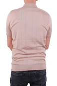 Dagoster DMG23-511228 Bej Günlük Fermuarlı Polo Yaka Erkek Tişört - 4