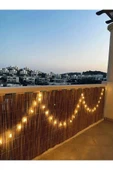 Hasır Kamış Balkon Çiti 1 X 2,50 Metre Bahçe Çiti Dekarasyon - 2