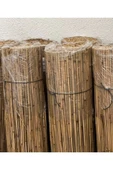 Doğal Kamış Hasır Çit 1m X 5m Doğal Bambu -bahçe Çiti - Gölgelik Hasır -tavan Dekorasyon - 3