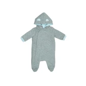 Mammaramma Winter Collection Dışı İçi Pamuklu Dolgulu Kışlık Astronot Tulum (Kozmonot Tulum) 6-9 AY GRİ - 1