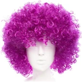 Koyu Mor Violet Renk Afro Bonus Parti Peruğu - 1