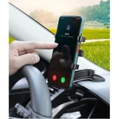 Araba Gösterge Üstüne Takılan 360 Oynar Başlıklı Telefon Tutucu - 1