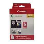 Canon PG-540/CL-541 Siyah Ve Renkli Orjinal Multi Paket Kartuş Fotoğraf Kağıt Hediyeli - 1