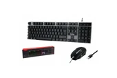 TRİO TRK200 KABLOLU IŞIKLI OYUNCU KLAVYE MOUSE SET - 1