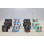 Ahşap 3'lü Baykuş Seti Model 5 - 1