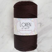 Loren Polyester Soft Macrame Koyu Kahverengi El Örgü İpi - Lm034 - 34440 - 1