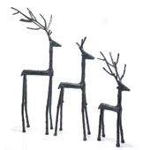 Metal 3'lü Geyik Seti thumbnail 2