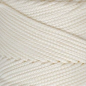 Loren Polyester Soft Macrame Krem El Örgü İpi - Lm003 - 34427 - 2