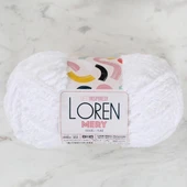 Loren Mery Beyaz El Örgü İpi - M402 - 34310 - 3